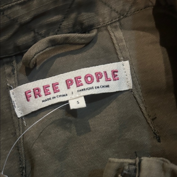 Free People Olive  Utility Jacket - Picture 3 of 9